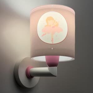 Dalber 60919 - Lampada da parete per cameretta PRINCESS DANCE 1xE27/15W/230V rosa