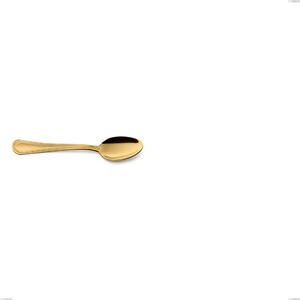 Cucchiaino moka Domus Gold, Acciaio 18/10, lunghezza 115 mm spessore 3 mm trattamento PVD Gold