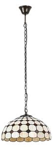 Brilagi - lampadario Tiffany in vetro colorato sospeso a catena DORAN 2xE27/60W/230V