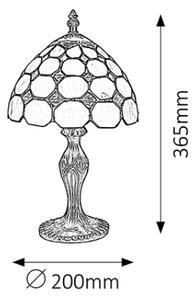 Brilagi - Lampada da tavolo Tiffany a vetri colorati DORAN 1xE14/40W/230V