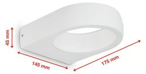 Telefunken 320206TF - Lampada da parete LED per esterni LED/7,5W/230V IP44 bianca