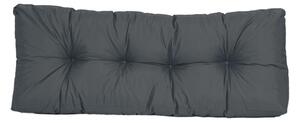 Cuscino da schienale TexDeko Garden 120x40x20/10 cm, trapuntato, idrorepellente, resistente ai raggi UV, antracite