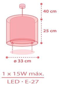 Dalber 41192 - Lampadario per bambini RAINBOW 1xE27/15W/230V multicolore