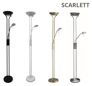 Brilagi - Lampada da terra dimmerabile SCARLETT 1xR7s/230W/230V + 1xG9/40W, finitura bronzata