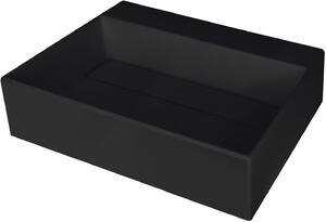 Deante Correo lavabo 50x40 cm rettangolare da appoggio nero CQR_NU5M