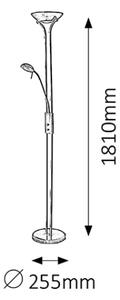 Brilagi - Lampada da terra dimmerabile SCARLETT 1xR7s/230W/230V + 1xG9/40W, finitura bronzata