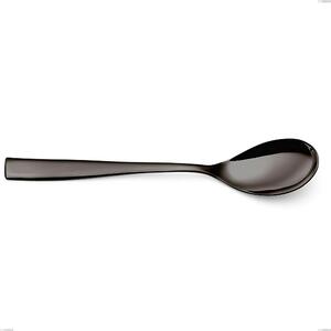 Cucchiaino frutta EtoIle PVD Black, Acciaio 18/10 lucido, spessore 4 mm, lunghezza 190 mm, PVD black