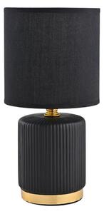 Zuma Line HS8720-BL - Lampada da tavolo 1xE14/40W/230V nero/oro