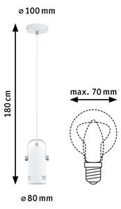 Paulmann 79767 - LED RGBW 1xE27/9W Lampada a sospensione su cavo LAVEA 230V bianco