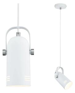 Paulmann 79767 - 1xE27/15W Lampadario a sospensione con cavo LAVEA 230V bianco
