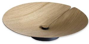Lignis Centrotavola con base in legno massello e parte superiore dal design moderno Nelumbo Legno Rovere Breeze Centrotavola di Design,Centrotavola Moderni