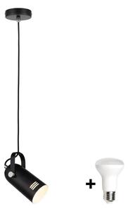 Paulmann 79766 - LED 1xE27/8W Lampada a sospensione su cavo LAVEA 230V nero
