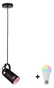 Paulmann 79766 - LED RGBW 1xE27/9W Lampada a sospensione con cavo LAVEA 230V nero