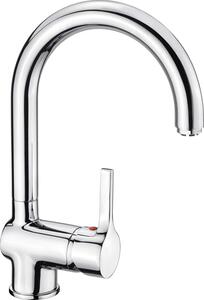 Miscelatore per lavabo Skagen, con bocchetta girevole alta, cromato, adatto per caldaie a bassa pressione