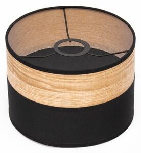 Lampadario a sospensione con cavo ALBA 1xE27/15W/230V diam. 20 cm nero/marrone