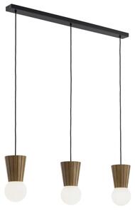 Argon 6358 - Lampadario da bagno a sospensione con cavo VOLANTE 3xG9/6W/230V IP44 marrone