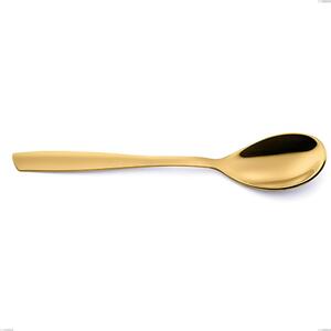Cucchiaino caff� Eleven PVD Gold, Acciaio 18/10 lucido, spessore 2.5 mm, PVD oro