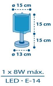 Dalber 41341N - Lampada LED per bambini PLANETS 1xG4/4W/230V blu