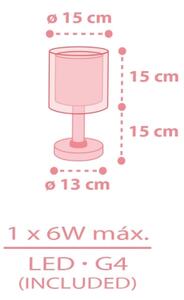 Dalber 41571S - Lampada LED per bambini BABY TEDDY 1xG4/4W/230V rosa