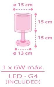 Dalber 41251 - Lampada notturna LED per bambini HELLO KITTY&FRIENDS 1xG4/4W/230V rosa