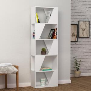 Libreria Frame bianca 5 ripiani 54x168