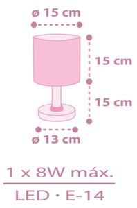 Dalber 42491N - Lampada LED per bambini FAIRY DREAMS 1xG4/4W/230V rosa