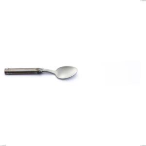 Cucchiaino moka Fuoco, Acciaio inox 18.10 (AISI304),lunghezza 125 mm, manico in tubolare d'acciaio sabbiato e brunito