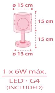 Dalber 60911 - Lampada LED per bambini PRINCESS DANCE 1xG4/4W/230V rosa