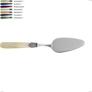 Pala torta georgian, Acciaio 18/10 AISI 304 Lucido manicatura acrilico perlato, lunghezza 271 mm