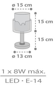 Dalber 61681N - Lampada LED per bambini BABY TRAVEL 1xG4/4W/230V multicolore