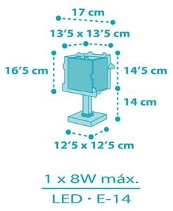 Dalber 63351N - Lampada LED per bambini ROCKET 1xG4/4W/230V multicolore