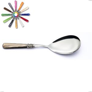 Pala riso Ginevra, (acciaio 18.10 aisi304), manico in nylon, Lunghezza 268 mm