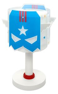 Dalber 61811N - Lampada da comodino LED per bambini BLUE HERO 1xG4/4W/230V bianco/blu
