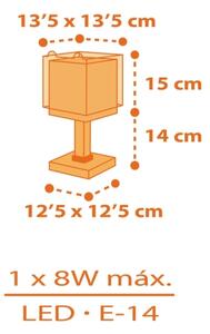 Dalber 64561N - Lampada LED per bambini LITTLE TIGGER 1xG4/4W/230V arancione