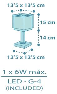 Dalber 63451 - Lampada da comodino LED per bambini BABY DINOS 1xG4/4W/230V multicolore