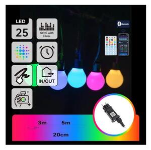 Aigostar - LED RGBICW Catena luminosa smart da esterno MESH 25 LED 5 m IP44 + telecomando
