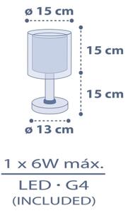 Dalber 76631 - Lampada LED per bambini MOON DREAMS 1xG4/4W/230V, blu