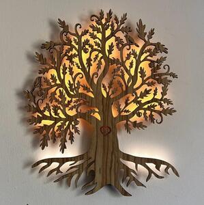 Li-Go 5747/DUB2 - Lampada decorativa da parete LED/10W/230V 45x55 cm rovere