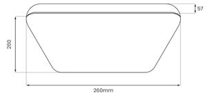 Plafoniera LED NEMO LED/11W/230V 26x26 cm finitura cromata lucida