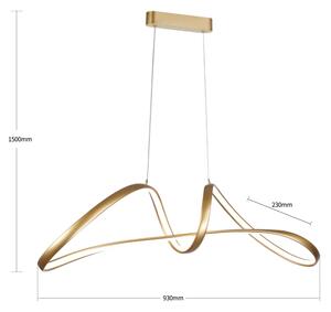 Brilagi-LED Lampadario dimmerabile su cavo TWISTER LED/60W/230V 3000-6000K oro + telecomando
