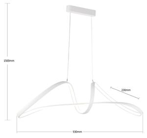 Brilagi-LED Lampadario dimmerabile a sospensione con cavo TWISTER LED/60W/230V 3000-6000K bianco + telecomando