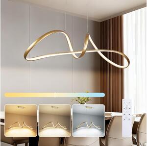 Brilagi-LED Lampadario dimmerabile su cavo TWISTER LED/60W/230V 3000-6000K oro + telecomando