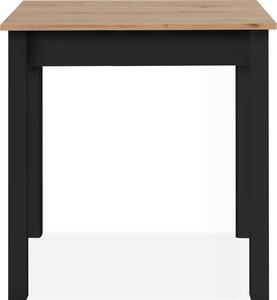Tavolo da pranzo >Capri< in finitura rovere Artisan / nero - 90x76x67 cm (LxAxP)