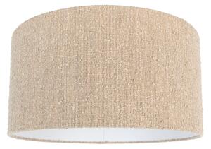 Paralume in tessuto beige con tessuto bouclé 50/50/25