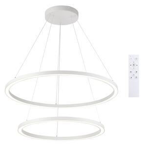 Brilagi - Lampadario LED dimmerabile a cavo PORTOFINO LED/98W/230V diam. 80 cm bianco + telecomando