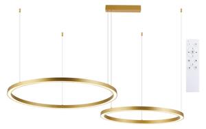 Brilagi - Lampadario LED dimmerabile su cavo PORTOFINO LED/98W/230V oro + telecomando