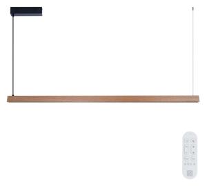 Immax NEO 07304L - Lampada a sospensione LED dimmerabile MADEIRA su cavo 33W/230V Wi-Fi Tuya 152 cm rovere