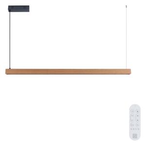 Immax NEO 07303L - Lampada a sospensione LED dimmerabile su cavo MADEIRA 26W/230V Wi-Fi Tuya 122 cm rovere