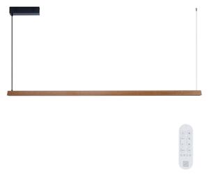 Immax NEO 07305L - Lampadario LED dimmerabile su cavo MADEIRA 44W/230V Wi-Fi Tuya 202 cm rovere