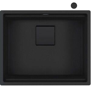 Franke lavello sottopiano Kubus 2 KNG 110-52 Fragranit Nero Opaco - Collezione Nero